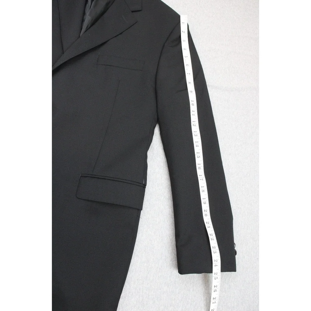 Lauren Ralph Lauren Blazer Mens 40R Black 100% Trim Fit 2-Button Single Breasted